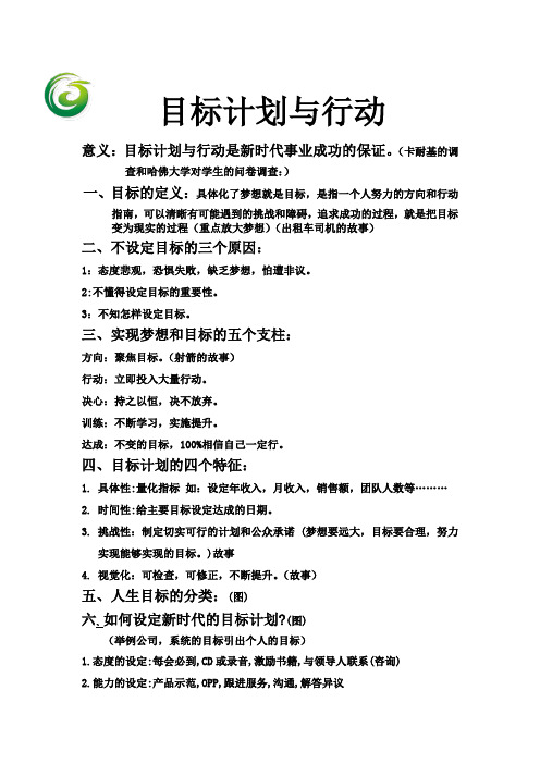 目标计划行动