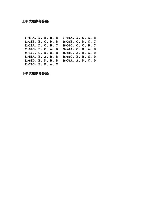 51CTO下载-试题分析及答案