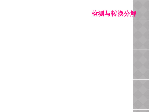 检测与转换分解