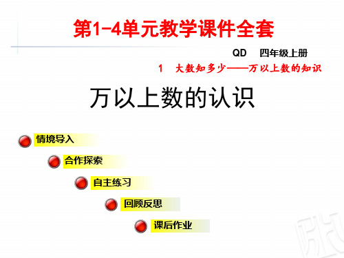 青岛版四年级数学上册教学课件全套(上)