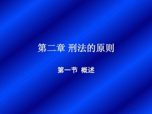 2刑法基本原则