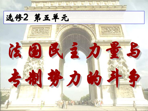 法国民主力量与专制势力的斗争