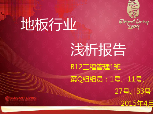 地板行业浅析报告(PPT 43页)