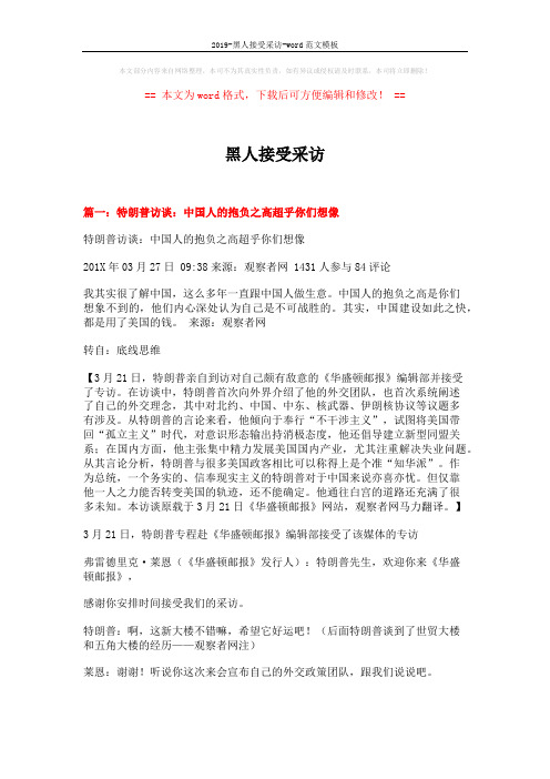 2019-黑人接受采访-word范文模板 (15页)