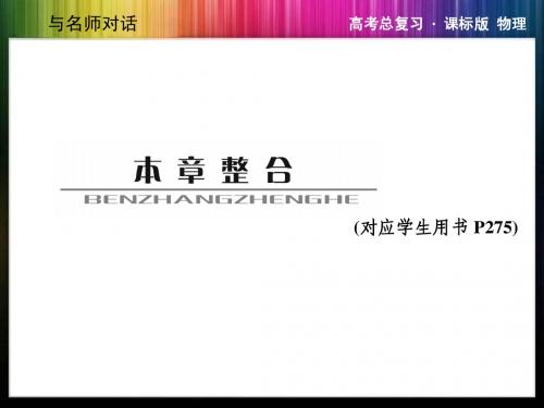 与名师对话·高三课标版物理本章整合X3-5动量守恒定律和原子物理