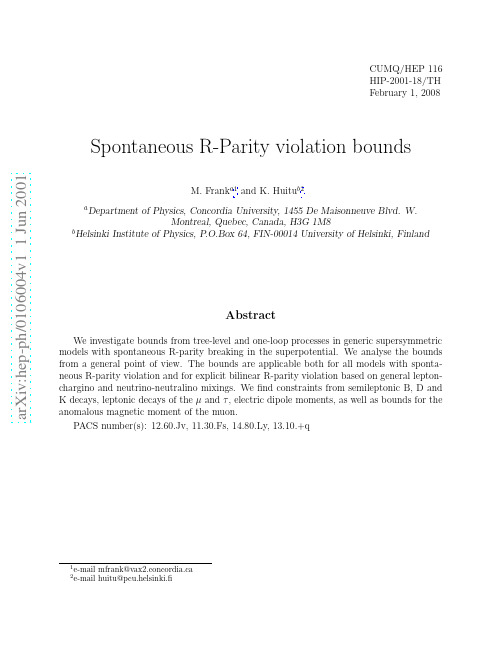 Spontaneous R-Parity violation bounds