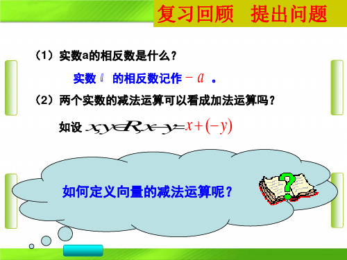 人教版 数学 2 向量减法运算及其几何意义(共14张ppt)教育课件