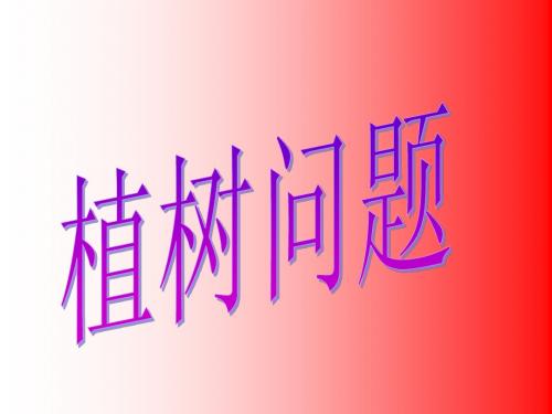 《植树问题》