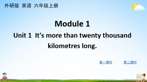 外研版六年级英语上册《Module 1 Unit 1》课堂教学课件PPT小学公开课