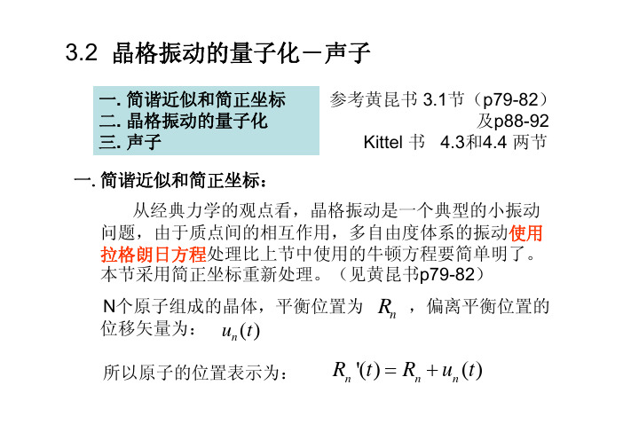 固体物理 晶体振动