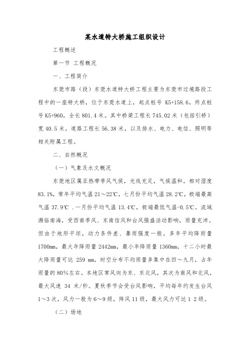 某水道特大桥施工组织设计.doc