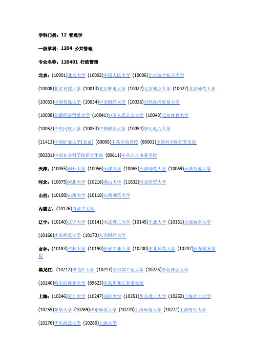 学科门类