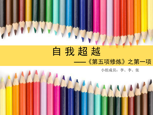第五项修炼 第一项修炼 自我超越