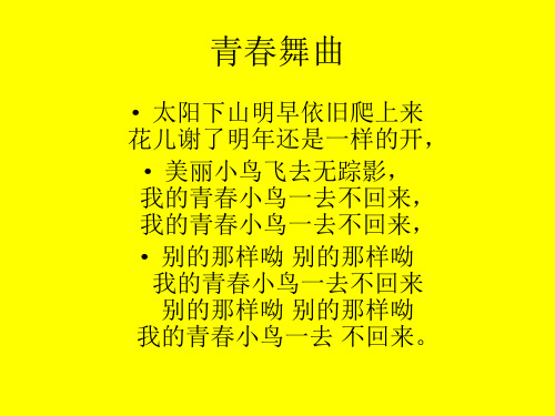 王洛宾《在那遥远的地方》