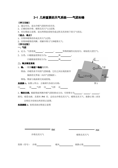 常见的天气系统之气团和锋