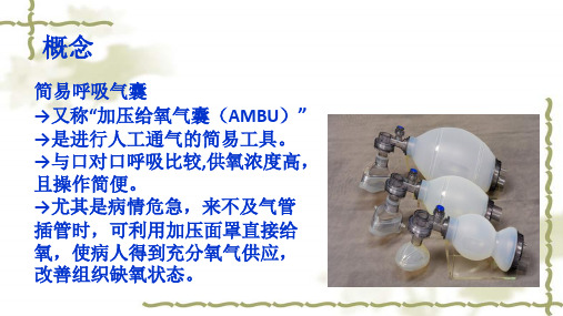 简易呼吸气囊的使用