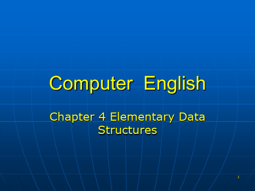 计算机专业英语 Chapter4
