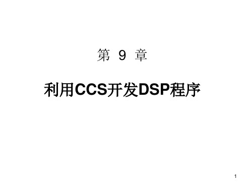 9 第九章 利用CCS开发DSP程序 (29张)