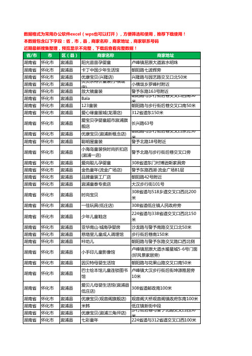 2020新版湖南省怀化市溆浦县儿童STEM工商企业公司商家名录名单黄页联系电话号码地址大全136家