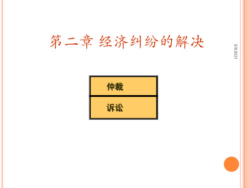 经济纠纷的解决ppt