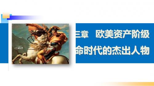 第3章 欧美资产阶级革命时代的杰出人物 章末学习总结(必修四)北师大版