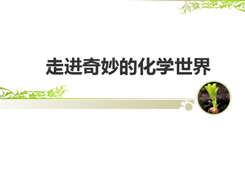 走进奇妙的化学世界PPT课件