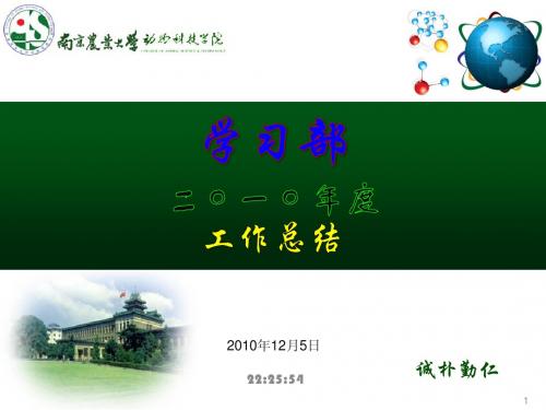 学习部年度工作总结