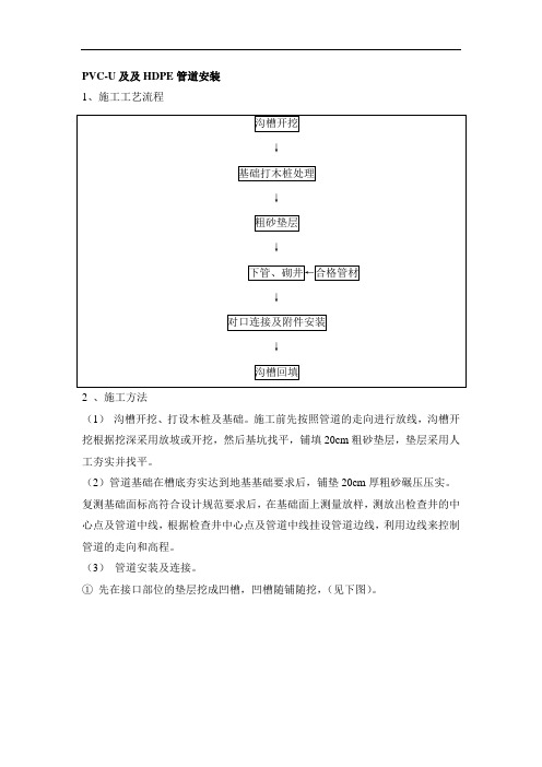 PVC管施工方法