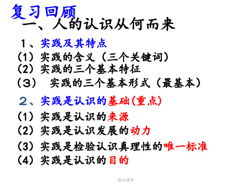 在实践中追求和发展真理最新版本ppt课件