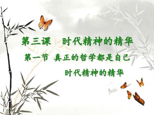 【高中政治】真正的哲学都是自己时代的精神上的精华ppt精品课件6