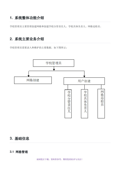 学校安全工作平台系统管理员操作指南