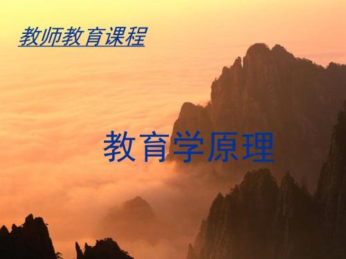教师教育课程