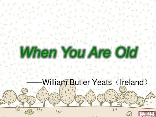 When You Are Old