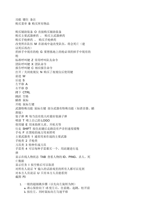 反恐精英CS1.6技巧