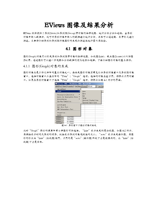 eviews图像及结果分析及Eviews使用教程总结