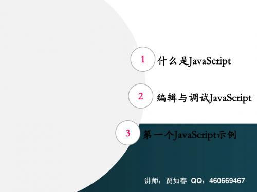 高手进阶第4章 JavaScript简介