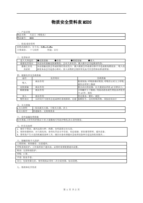 6大洁王(喷枪水)