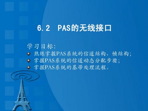 第6章PAS(个人通信接入)系统6.2