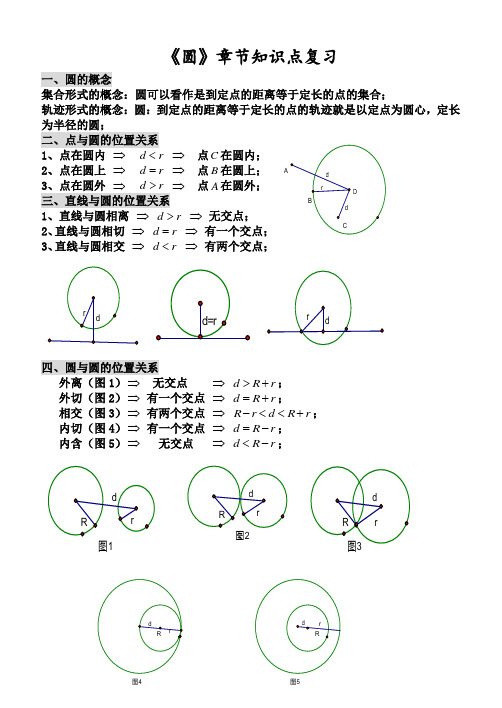 圆的知识提纲