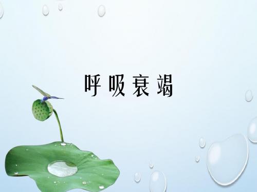 呼吸衰竭ppt课件