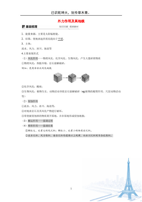 外力作用总结