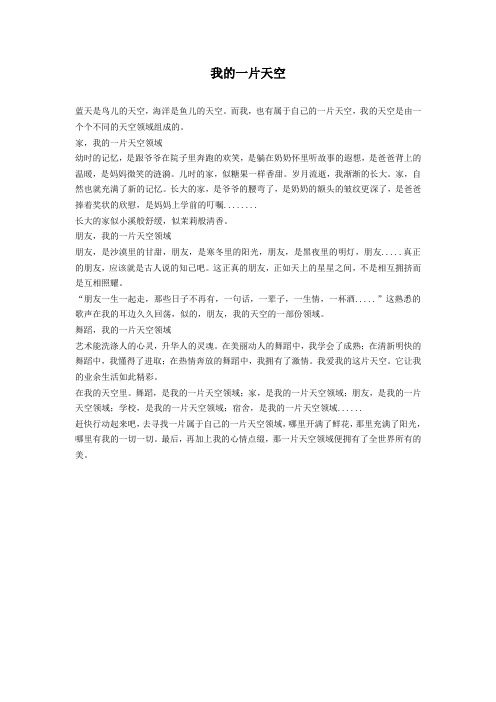 我的一片天1