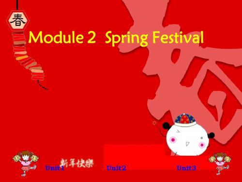 七年级英语下册：Module 2 Spring Festival复习课件(外研版)