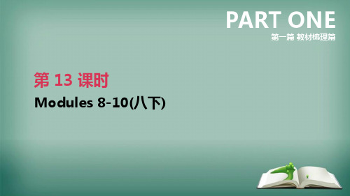 【精品】浙江省2019届中考英语总复习第一篇教材梳理篇第13课时Modules8_10八下课件新版外研版