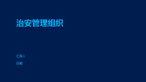 治安管理组织