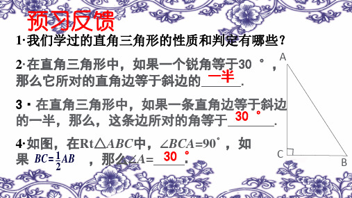 初中数学课件-直角三角形PPT教学课件北师大版1
