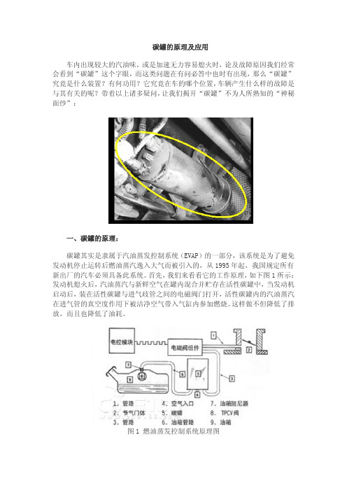 碳罐的原理及应用