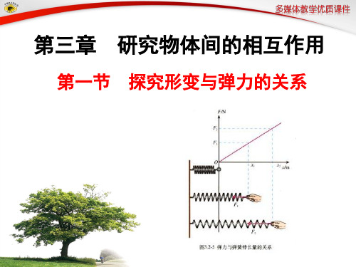 第一节 探究形变与弹力的关系