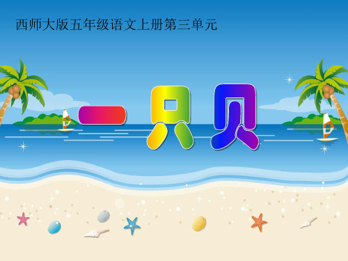 《一只贝》PPT教材课件