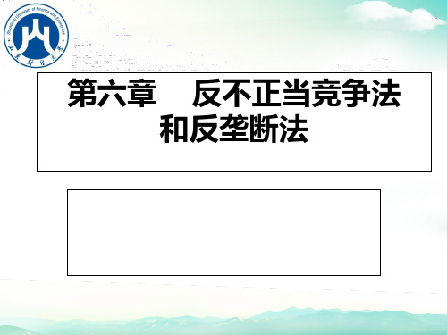 竞争策略-反不正当竞争法和反垄断法课件(PPT80页)